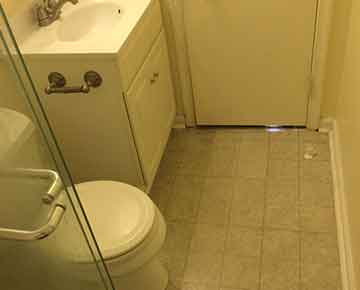 Bathroom floor tiles