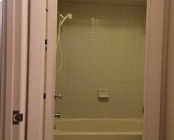 bathroom with tiles