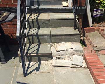 Before the renovation of the staircase
