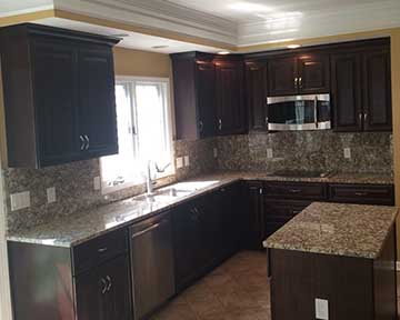 Traditional dark kitchen